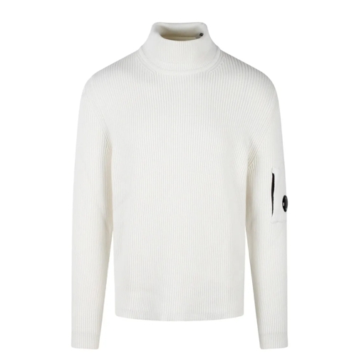 CP Company Turtleneck Sweater White Trui