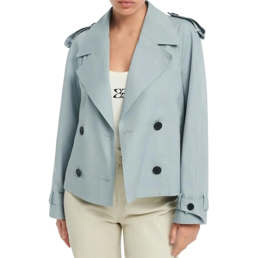 STUDIO AR Manteaux de tanche Studio Ar Samora Cotton Twill Trenchcoats Blauw 21 blau