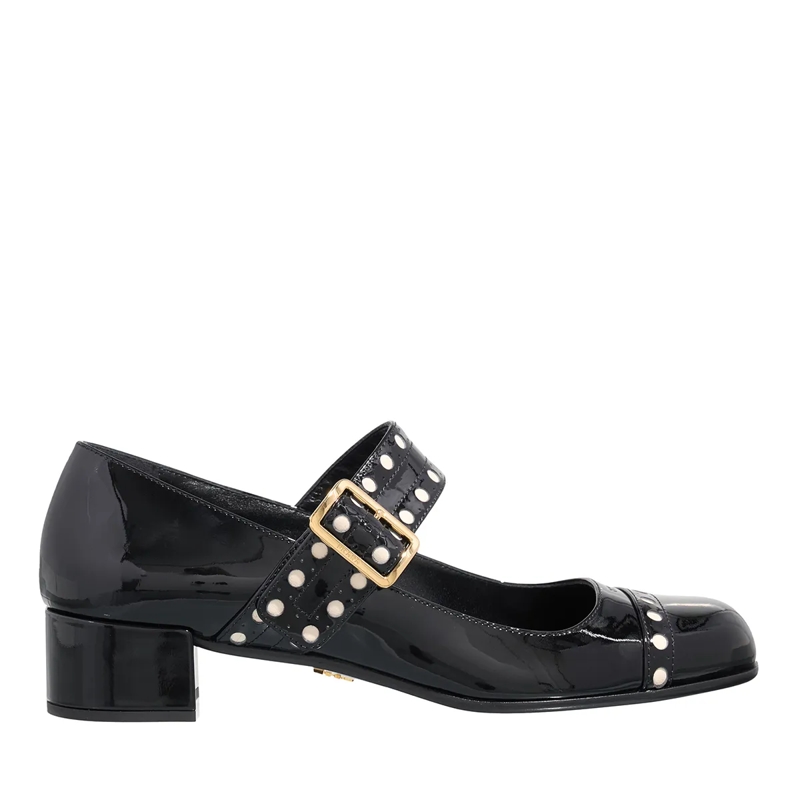 Prada Mary Janes Leather Pumps Nero