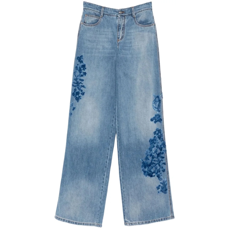 Ermanno Scervino Jeans mit geradem Bein Jeans Clear Blue blau