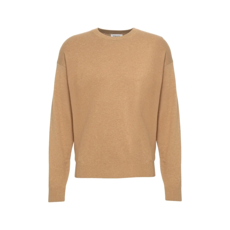 Kangra Pullover Wool Blend Sweater With Round Neck Neutrals