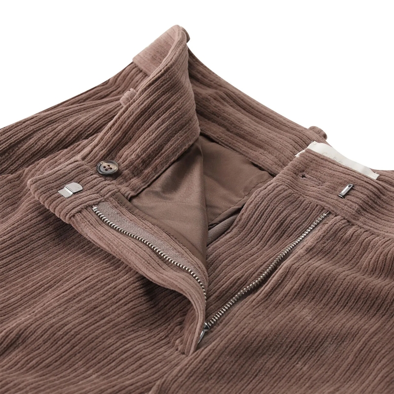 fashion Pantalon en velours côtelé Cordhose aus Baumwoll-Mix braun(Image 3)