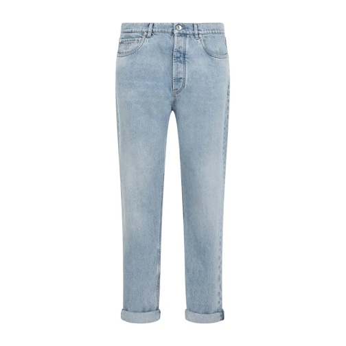 Brunello Cucinelli Light Denim Blue Cotton Jeans Blue Jeans