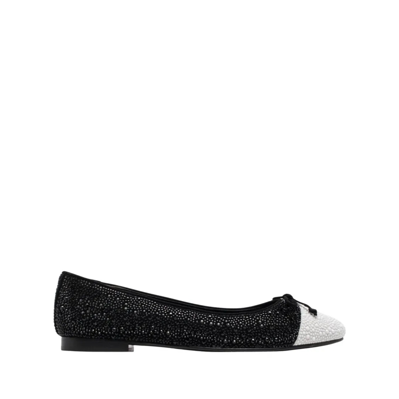 Tory Burch Ballerines Cap-Toe Crystal Ballet Black