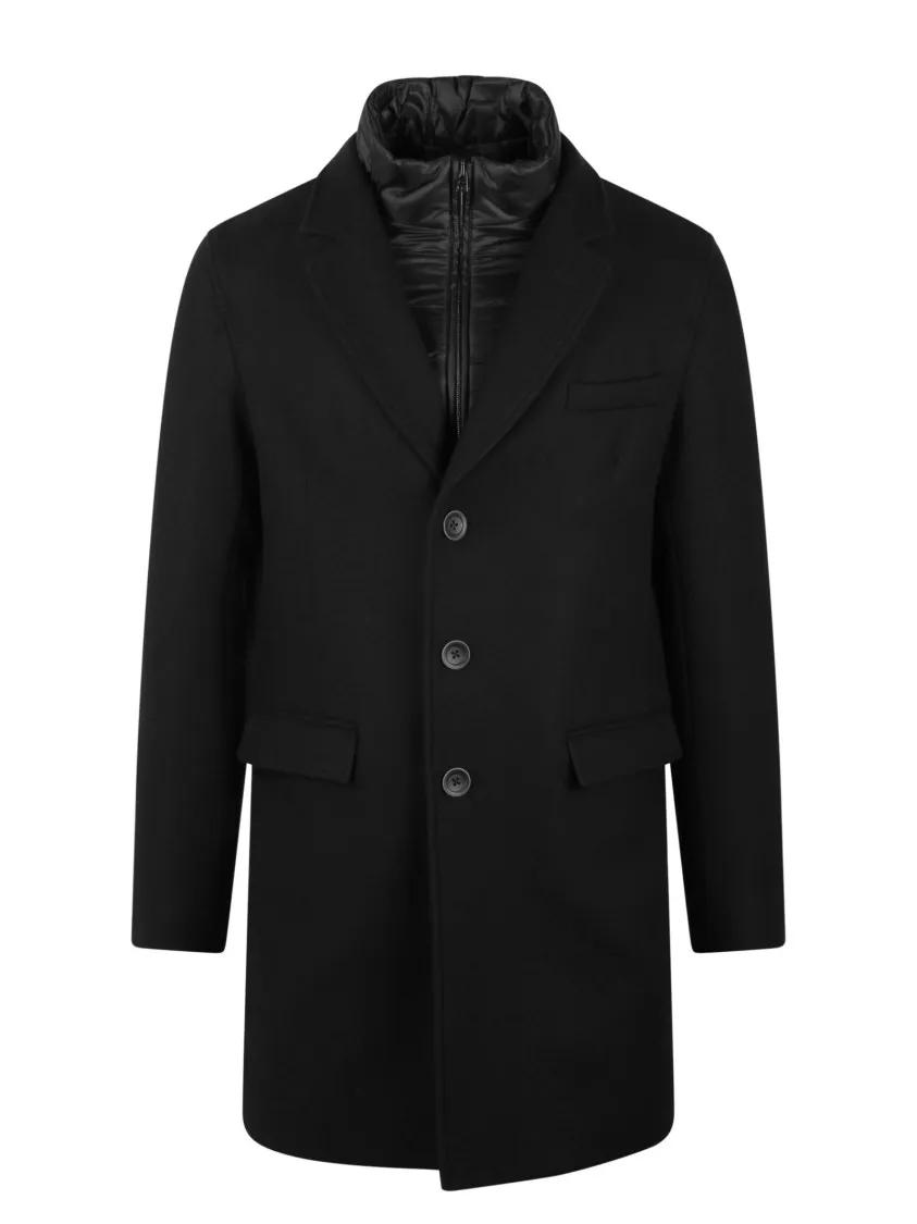 Herno - Recycled Wool Coat - Größe 46 - schwarz