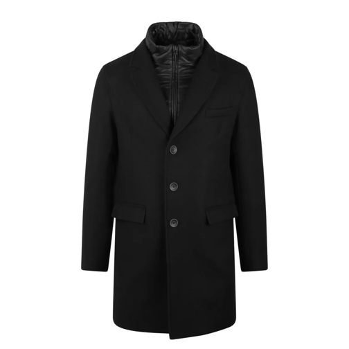 Herno Recycled Wool Coat Black Övergångsjacka