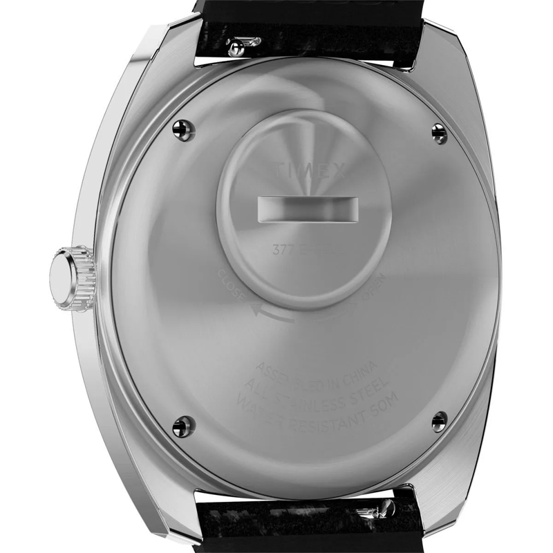 Timex Quarzuhr Quarz-Analoguhr Q Timex 1978 Day/Date schwarz(Image 4)