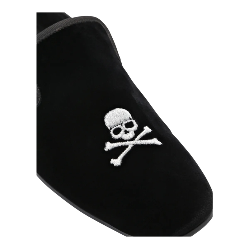 Philipp Plein Slip-On-Sneaker Velvet Loafers Embroidery Skull schwarz(Image 4)