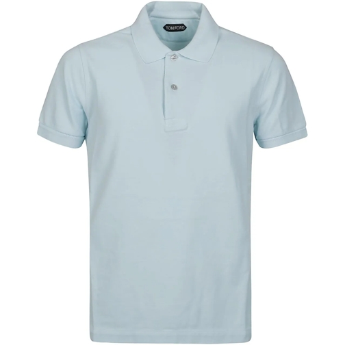 Tom Ford Polohemd Tennis Piquet Polo Shirt Blue blau