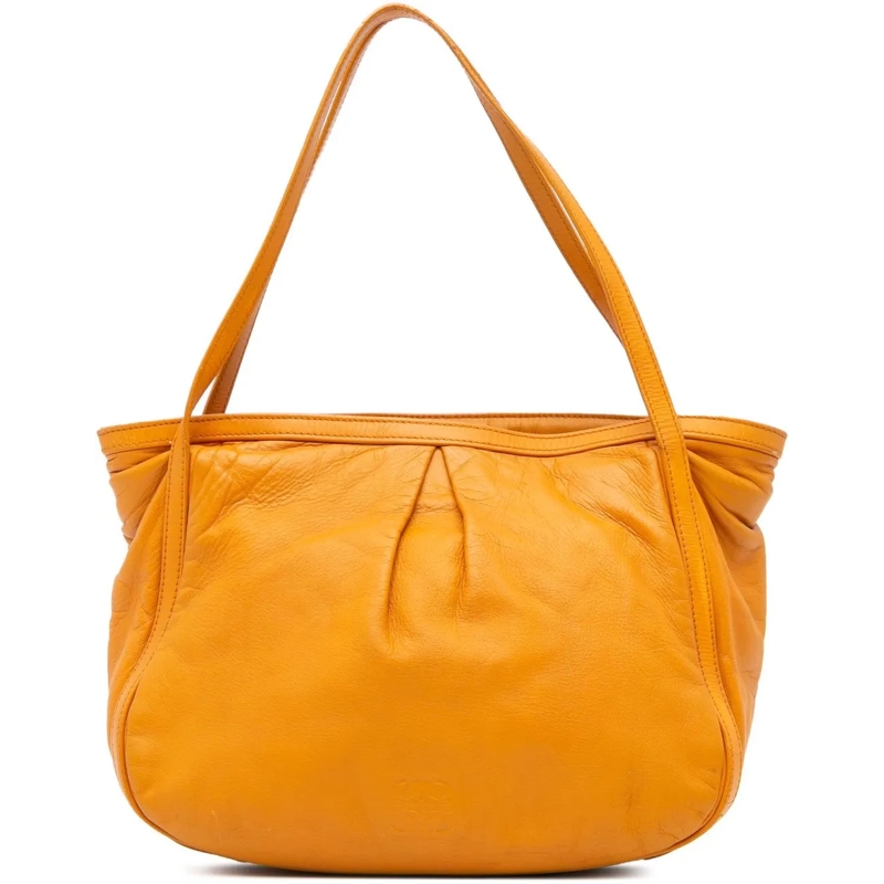 Loewe Shopper Leather Tote orange