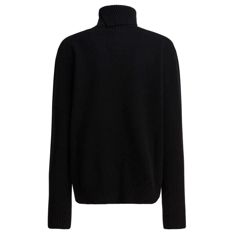 Givenchy Pullover Paris 1952" Turtleneck Sweater Black(Image 3)
