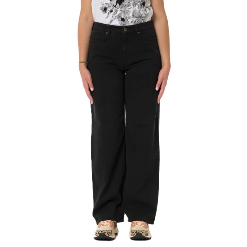 Max Mara  Wide-Leg Black Pants With High Waist Black