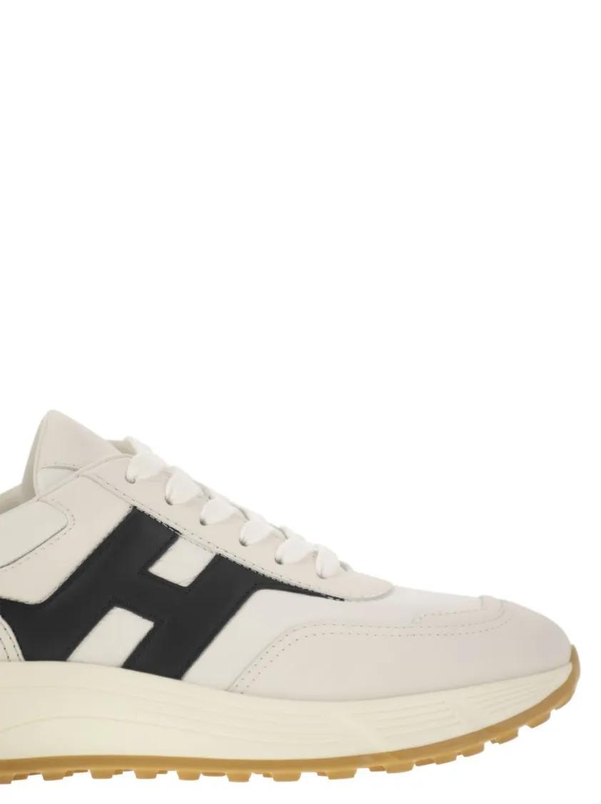 Thumbnail - Hogan Low-Top Sneaker - Hyperlight - Leather Sneakers With Side H - Gr. 10 - in Beige - für Damen