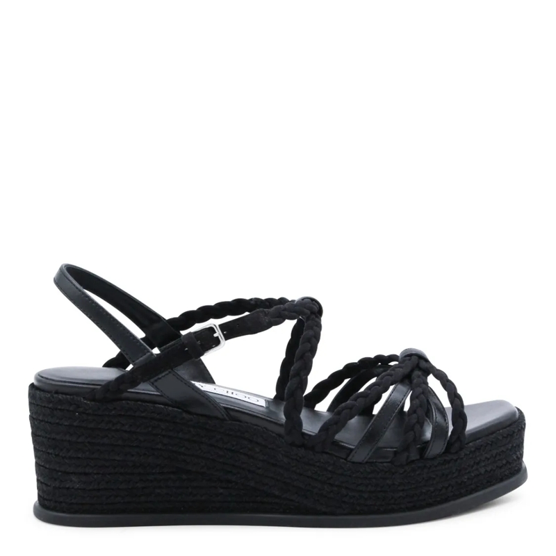 Jimmy Choo Sandalen High Platform Black Espadrille Sandals Black