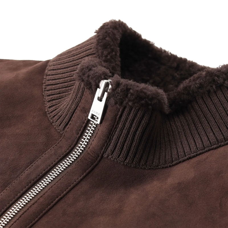 Arma Veste en cuir Jacke aus Lammleder braun(Image 3)