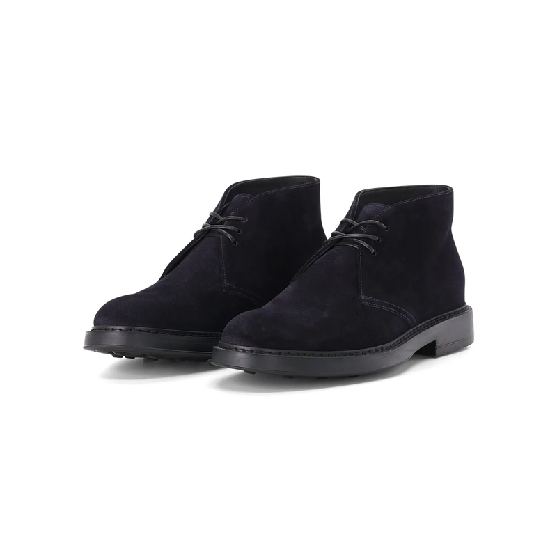 Doucal's Derbys Schnürschuh aus Leder dunkelblau