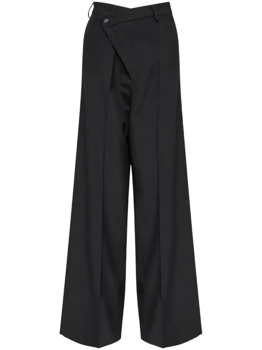 Thumbnail - MM6 Maison Margiela - Off-Centre Trousers - Größe 42 - schwarz