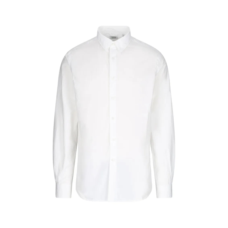 Aspesi Overhemd Tailored White Shirt With Button-Down Front White