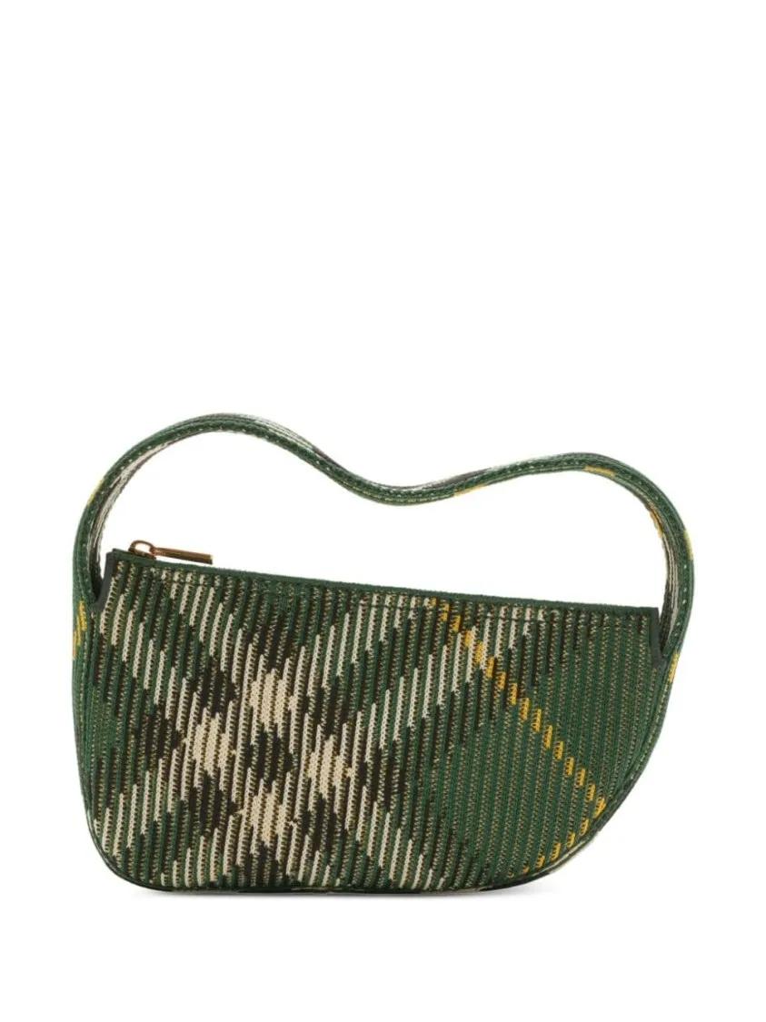 Burberry Crossbody Bags - Green Knitted Check Bag - Gr. unisize - in Grün - für Damen