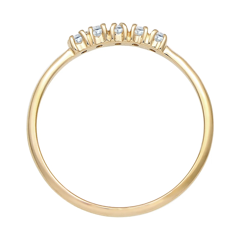 Elli Ring Ring Microsetting Topas Edelstein Valentin 375 Gel gold(Image 3)