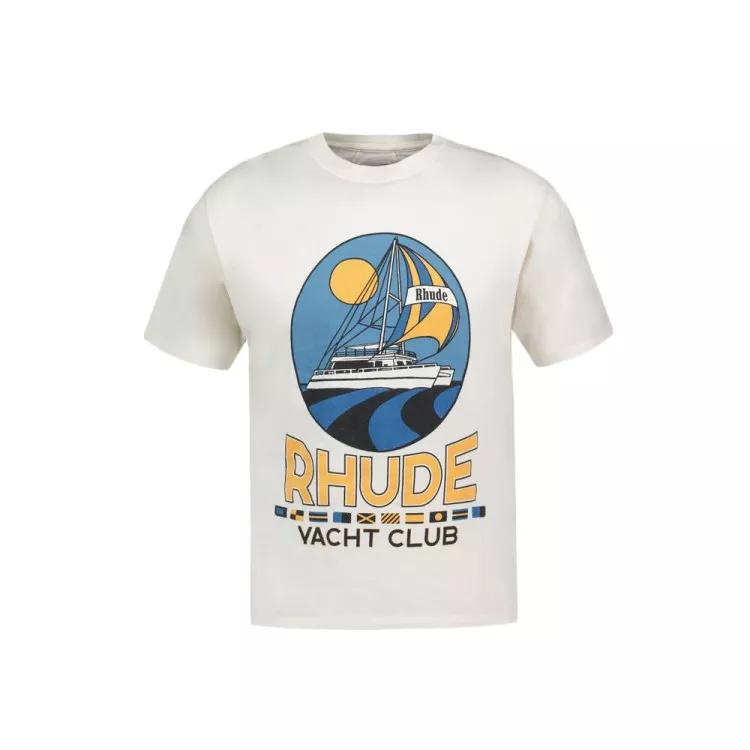 Rhude - Yacht Club T-Shirt - Cotton - White - Größe XS - white