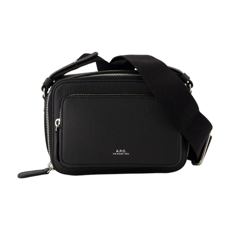 A.P.C. Schultertasche Sofo Crossbody - Leather - Black Schwarz