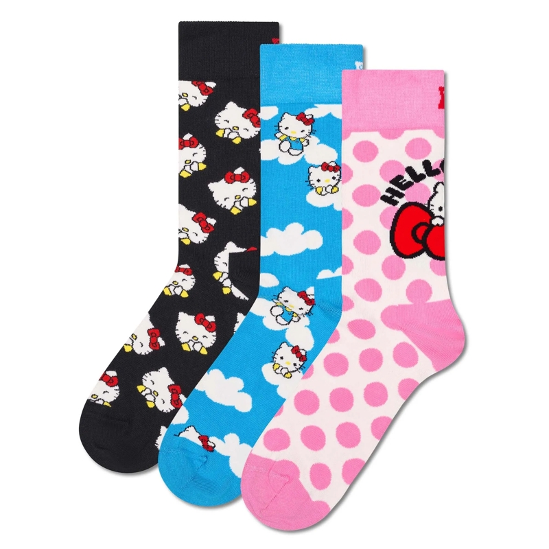 Happy Socks  Hello Kitty 3-Pack Socks Gift Set 3er Pack bunt