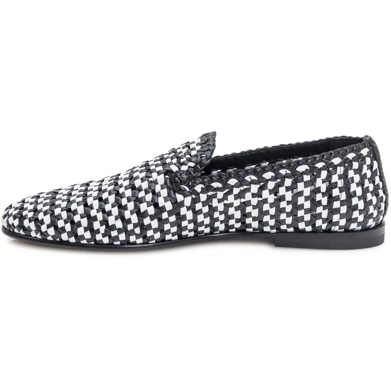 Dolce&Gabbana Loafer Pantofola Intreccio schwarz(Image 4)