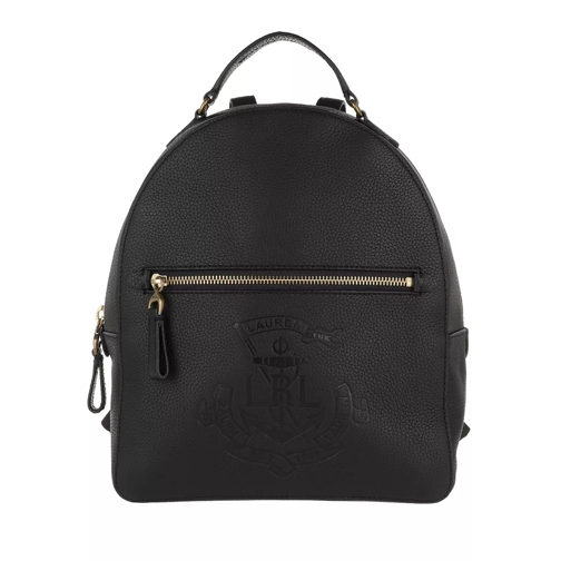 Lauren Ralph Lauren Soft Leather Backpack Medium Black Rucksack