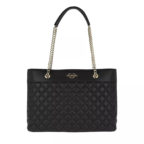 Love Moschino Quilted Shopping Bag Black/Gold Shopper