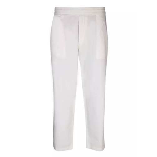 Officine Generale Organic Cotton Trousers White 