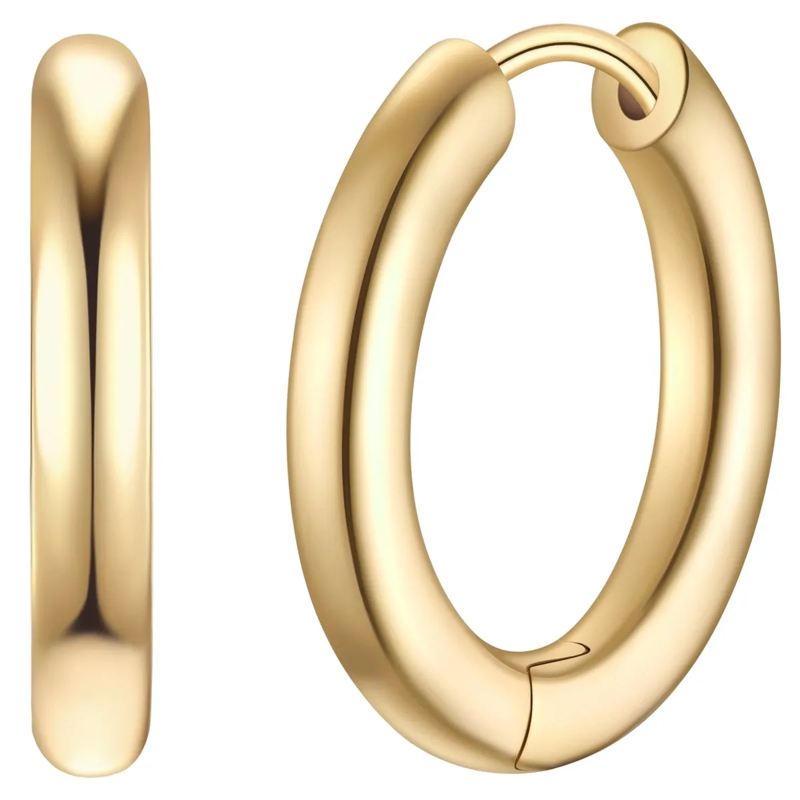 Glanzstücke München Ohrhänger Sterling Silber Creolen gold