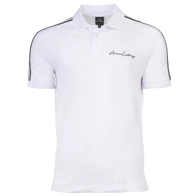 Armani Exchange Polohemd Armani Exchange A|X ARMANI EXCHANGE Herren Poloshi weiss