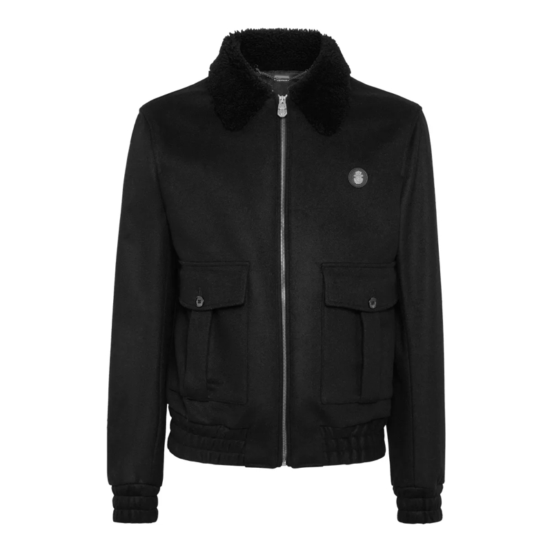 BILLIONAIRE Lederjacke Jacke schwarz