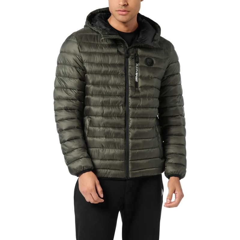 Plein Sport Lederjacke Jacke Tiger grün(Image 3)