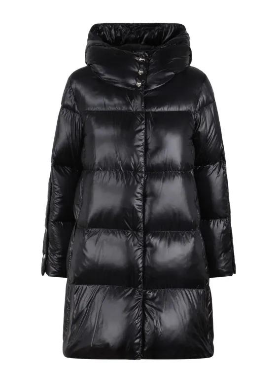 Herno - A-Line Midi Down Jacket - Größe 42 - schwarz