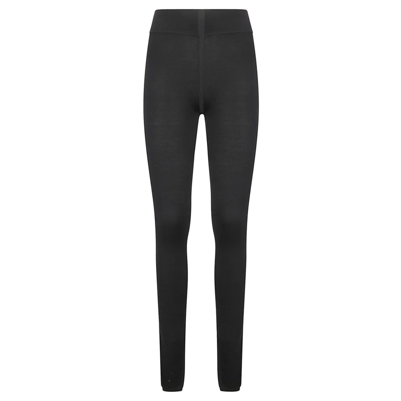 Rick Owens Leggings Form-Fitting Black Leggings With Minimalist Aesthe Black