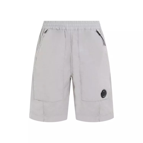 CP Company Rip-Stop Grey Cotton Shorts Grey 