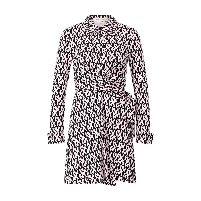 Diane von Furstenberg Minikleid Midi-Kleid Didi mit Muster Rosa