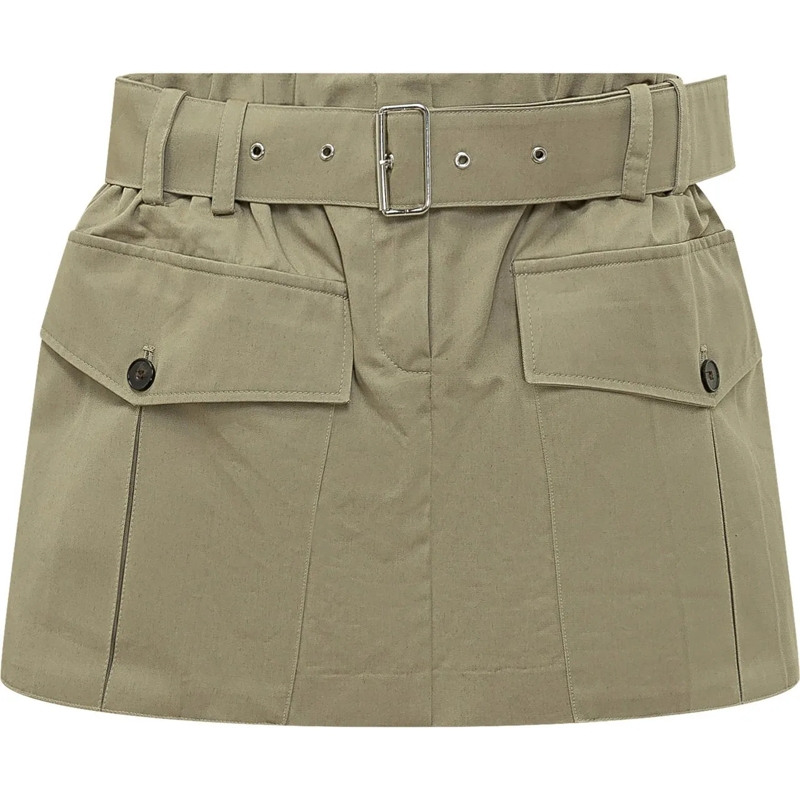 Iro Minijupe Gonna Inoa Corta con Tasche grün