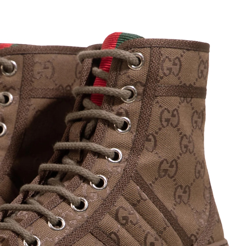 Gucci Winterboots Women's Boot With Web Brown(Image 5)