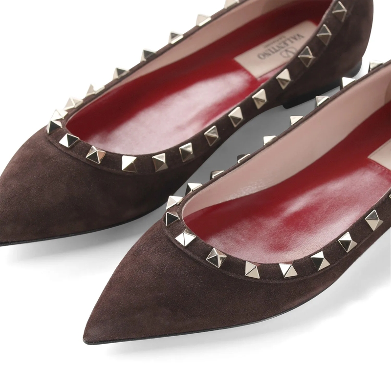 Valentino Garavani Ballerines Ballerinas aus Leder braun(Image 3)