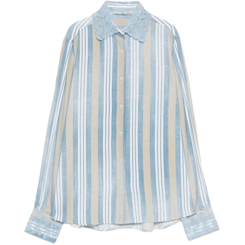 Ermanno Scervino Bluse Shirts Clear Blue blau