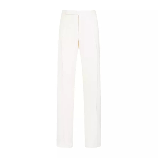 Ralph Lauren X Purple Label Classic Cream White Linen Pants White 