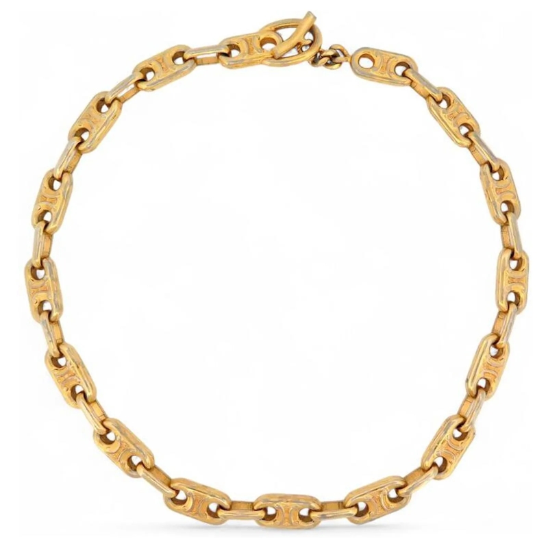 Celine Mittellange Halskette VINTAGE CELINE HALSKETTE 40 CM AUS TRIOMPHE GOLDME gold