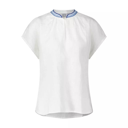 Emily can den Bergh Blusen-Shirt aus 100% Leinen 48104519500122 Weiß 