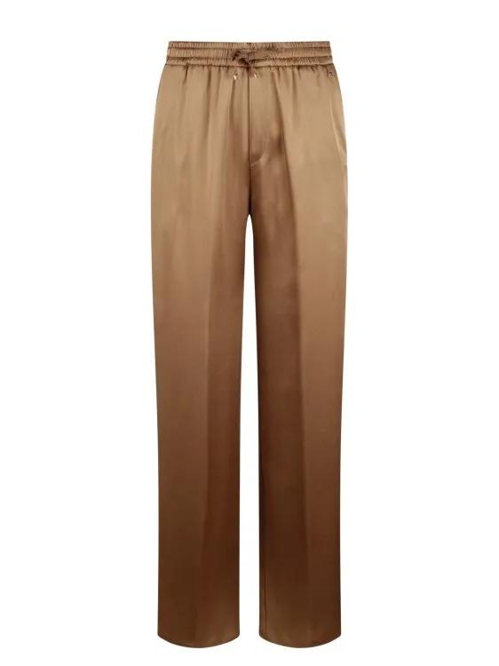 Herno - Fluid Satin Trousers - Größe 44 - braun