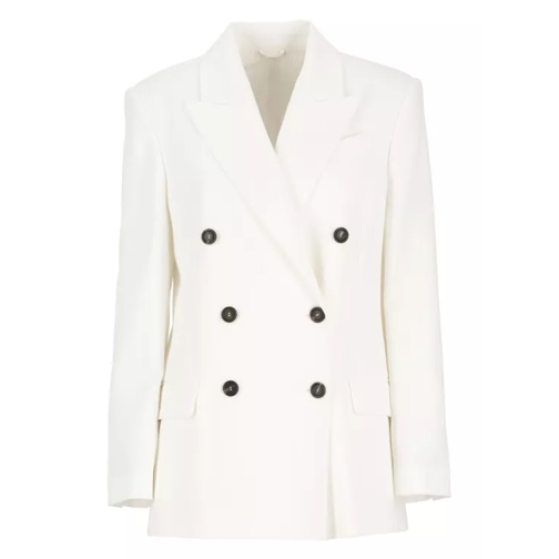 Brunello Cucinelli Cotton Blazer White 