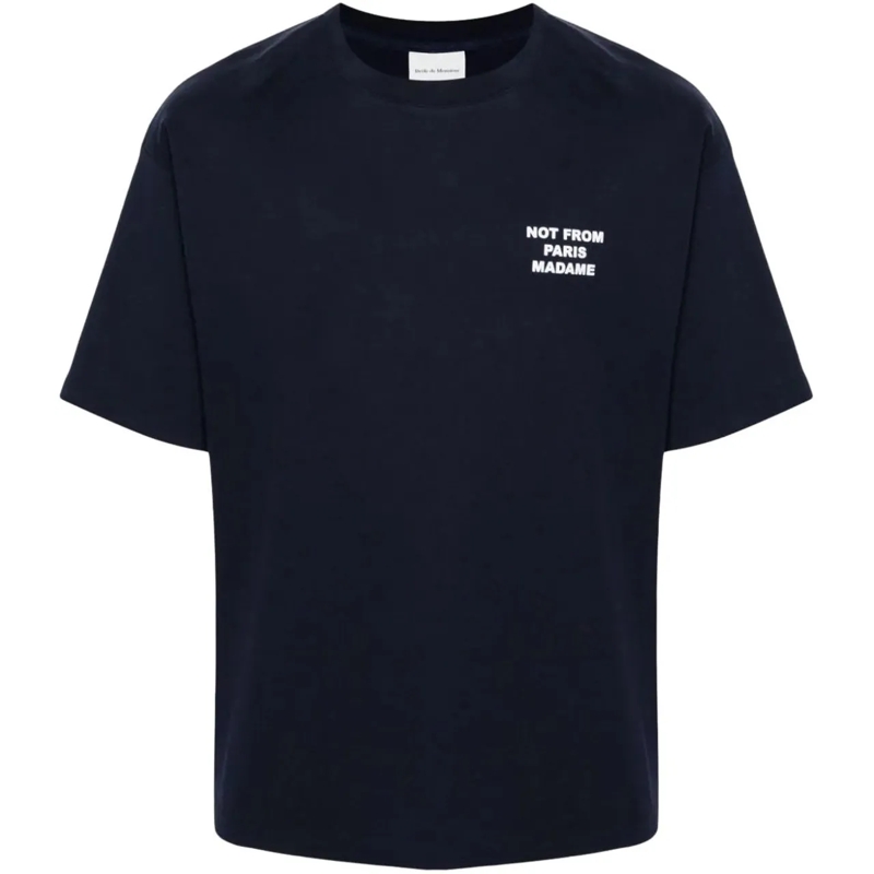 Drôle De Monsieur T-Shirt Heren Slogan T-Shirt Blauw blau