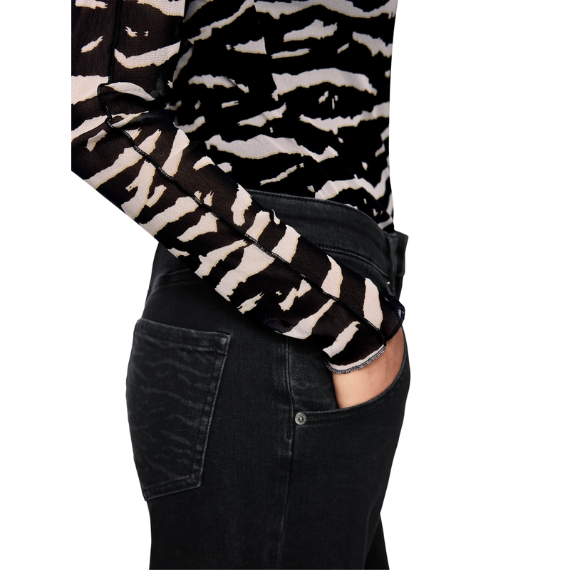 Marc Cain Longsleeve T-Shirt black(Image 5)